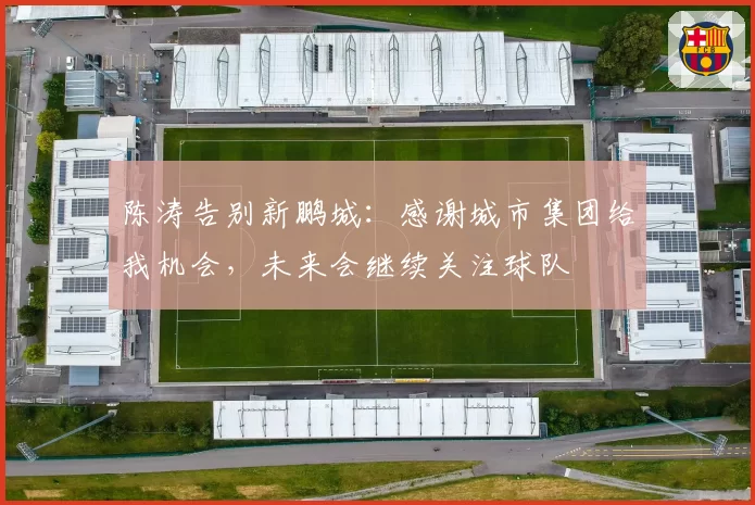 陈涛告别新鹏城：感谢城市集团给我机会，未来会继续关注球队